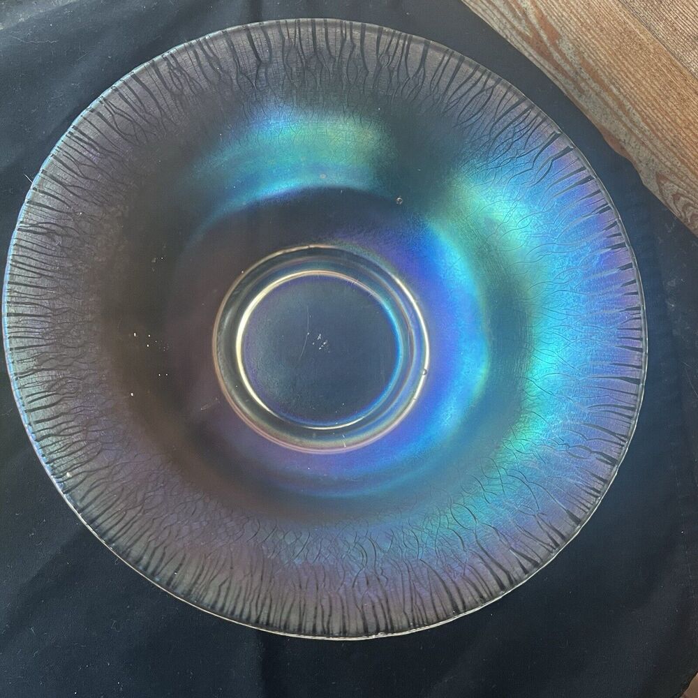 Iridescent Glass Art Bowl - Picture 8 of 9